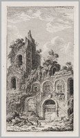 KG 13638
<br/>
Oude stadsmuur bij S. Giovanni Laterano
<br/>
<em>Weirotter, François Edmund (1730-1771)</em>